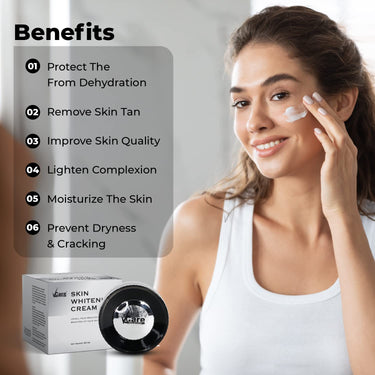 VCare Skin Whitening Cream for All Skin Types 20g with Songyi Mushroom|Anti-Tan, Reduce Dullness and Provides Radiant Glow Hydration Skin For Men Women All Skin Types of Men and Women